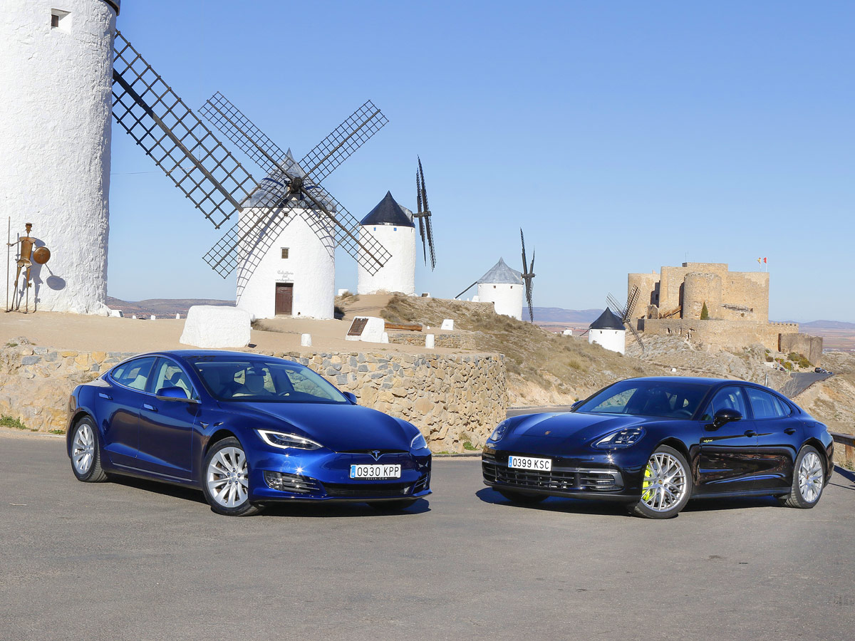 Comparativa ecológica: Tesla Model S 100D vs Porsche Panamera 4 E